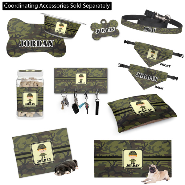 Green Camo Customized Pet Accessories