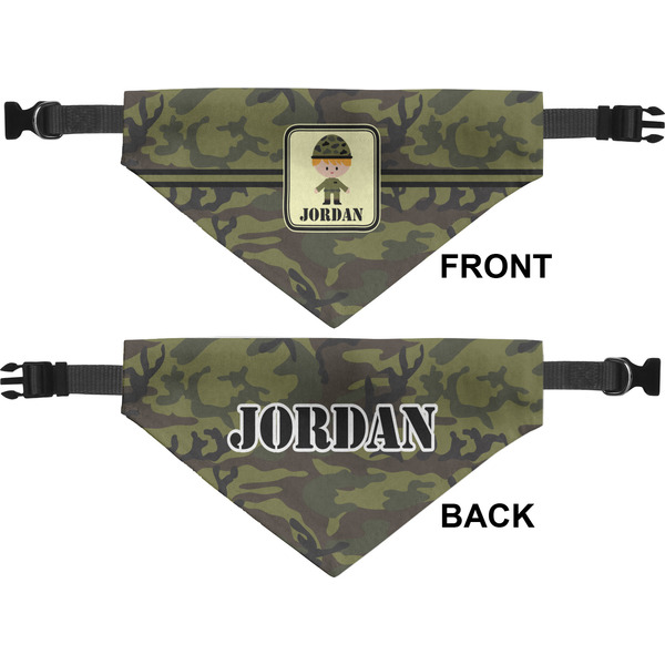Green Camo Pet Bandana Approval