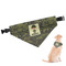 Green Camo Dog Bandana - XLarge (Personalized)