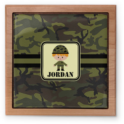 Green Camo Pet Urn w/ Name or Text