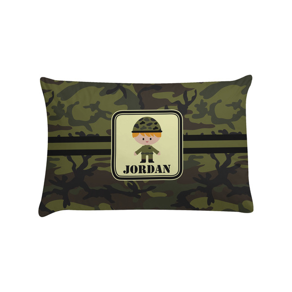 Custom Green Camo Pillow Case - Standard (Personalized)