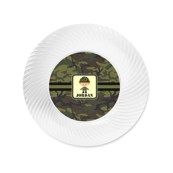 Green Camo Plastic Party Appetizer & Dessert Plates - Approval