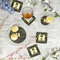 Green Camo Plastic Party Appetizer & Dessert Plates - In Context