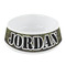 Green Camo Plastic Dog Bowl - Small (Personalized)