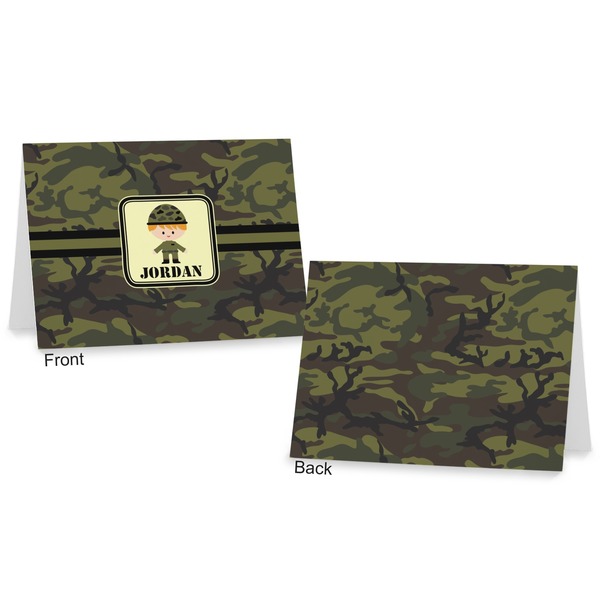 Green Camo Postcard - Front and Back