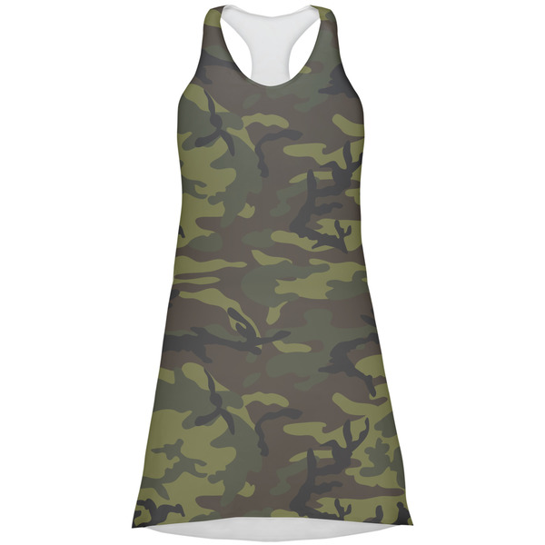 Custom Green Camo Racerback Dress