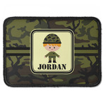 Green Camo Iron On Rectangle Patch w/ Name or Text
