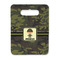 Green Camo Rectangle Trivet with Handle - FRONT