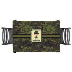Green Camo Tablecloth - 58"x58" (Personalized)