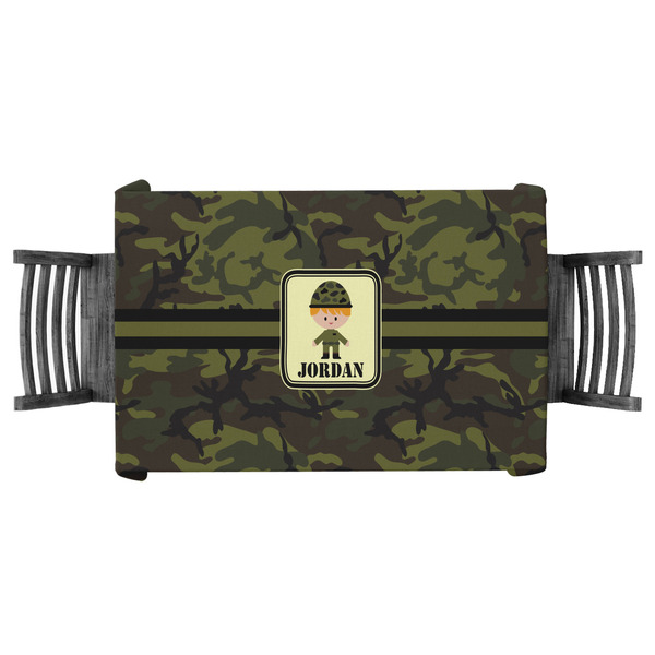 Custom Green Camo Tablecloth - 58"x58" (Personalized)