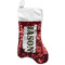 Green Camo Red Sequin Stocking - Front