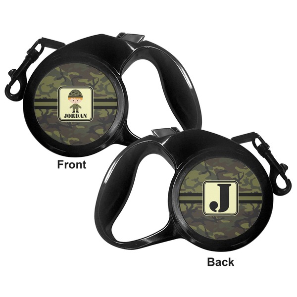 Green Camo Retractable Dog Leash - Small - Apvl