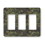 Green Camo Rocker Style Light Switch Cover - Three Switch