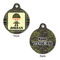 Green Camo Round Pet ID Tag - Large - Approval