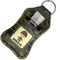 Green Camo Sanitizer Holder Keychain - Small in Case