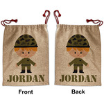 Green Camo Santa Sack - Front & Back (Personalized)