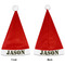 Green Camo Santa Hats - Front and Back (Double Sided Print) APPROVAL