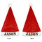 Green Camo Santa Hat - Front & Back (Personalized)