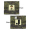 Green Camo Security Blanket - Front & Back View