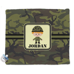 Green Camo Security Blanket (Personalized)