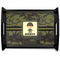 Green Camo Black Wooden Tray - Large (Personalized)