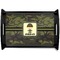 Green Camo Black Wooden Tray - Small (Personalized)
