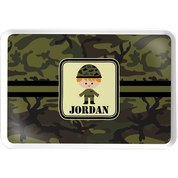 Custom Green Camo Serving Tray (Personalized)