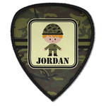 Green Camo Iron on Shield Patch A w/ Name or Text