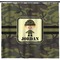 Green Camo Shower Curtain (Personalized) (Non-Approval)