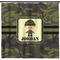 Green Camo Shower Curtain - Custom Size (Personalized)