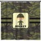 Green Camo Shower Curtain (Personalized)