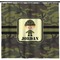 Green Camo Shower Curtain - 71" x 74" (Personalized)