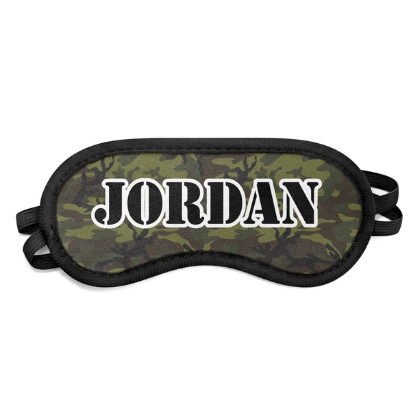 Custom Green Camo Sleeping Eye Mask (Personalized)