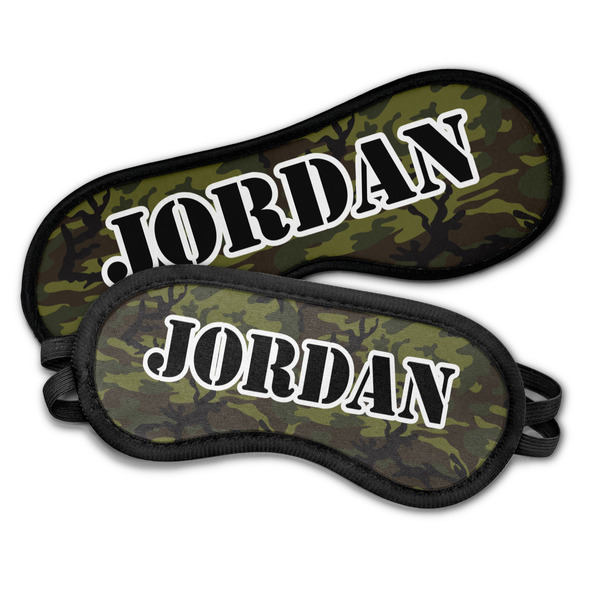 Green Camo Sleeping Eye Masks - PARENT