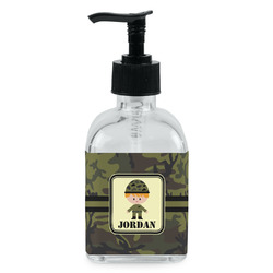 Green Camo Glass Soap & Lotion Bottle - Single Bottle (Personalized)