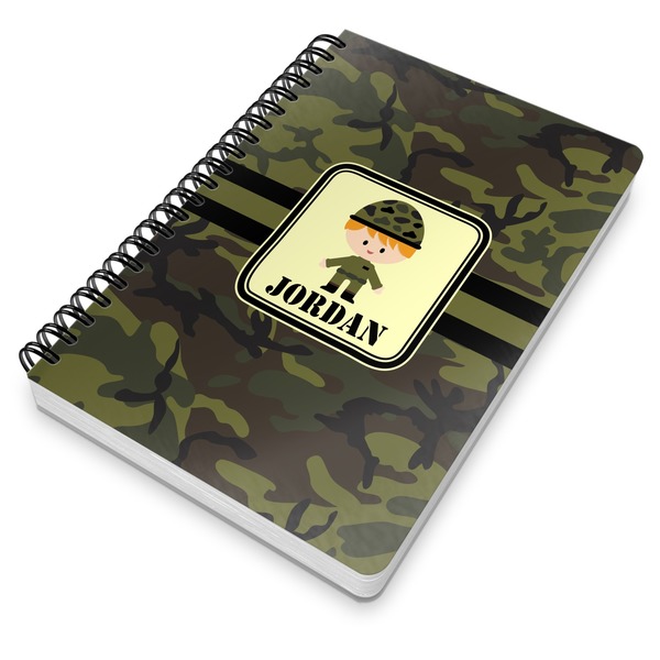 Green Camo Spiral Journal 7 x 10 - Main