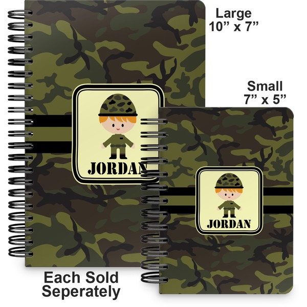 Green Camo Spiral Journal - Comparison