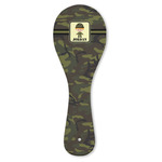Green Camo Ceramic Spoon Rest (Personalized)