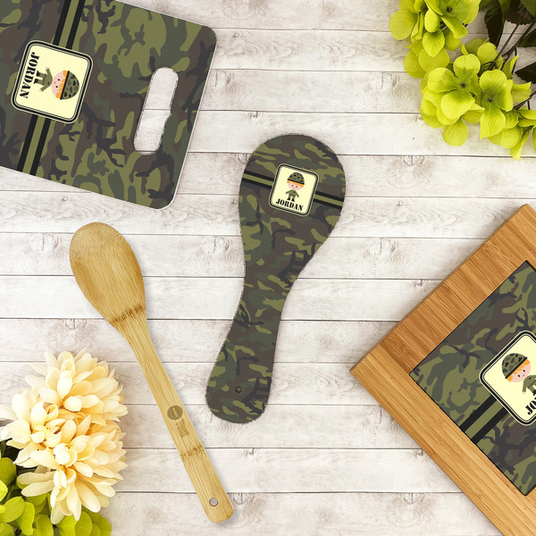 Green Camo Spoon Rest Trivet - LIFESTYLE
