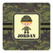 Green Camo Square Decal - Small (Personalized)