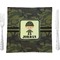 Green Camo 9.5" Glass Square Lunch / Dinner Plate- Single or Set of 4 (Personalized)
