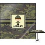 Green Camo Square Table Top - 24" (Personalized)