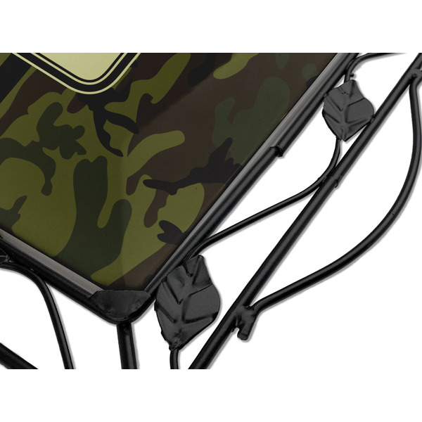 Green Camo Square Trivet - Detail