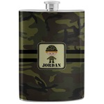 Green Camo Stainless Steel Flask (Personalized)
