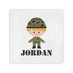 Green Camo Standard Cocktail Napkins (Personalized)