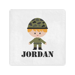 Green Camo Cocktail Napkins (Personalized)