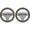 Green Camo Steering Wheel Cover- Front and Back