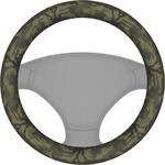 Green Camo Steering Wheel Cover (Personalized)