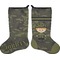 Green Camo Holiday Stocking - Double-Sided - Neoprene (Personalized)