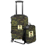 Green Camo Kids 2-Piece Luggage Set - Suitcase & Backpack (Personalized)